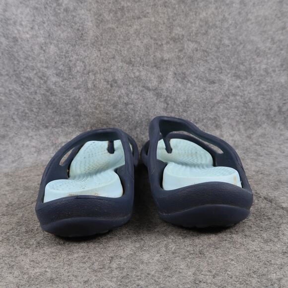 Crocs Jibbitz Sandals Kid Shoes Flip Flop Slip On Casual Comfort Blue C12/13 - Picture 4 of 11